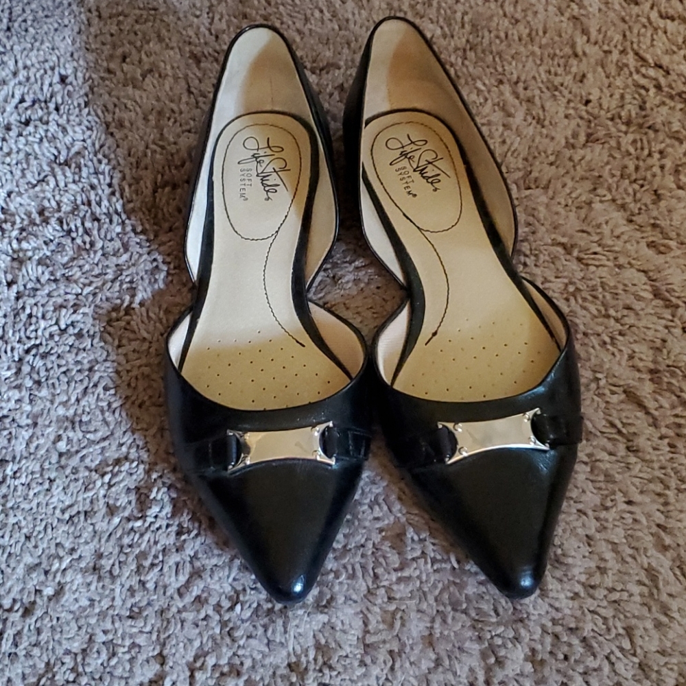 LifeStride black flats, size 9